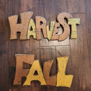 Fall Harvest hanging signs
